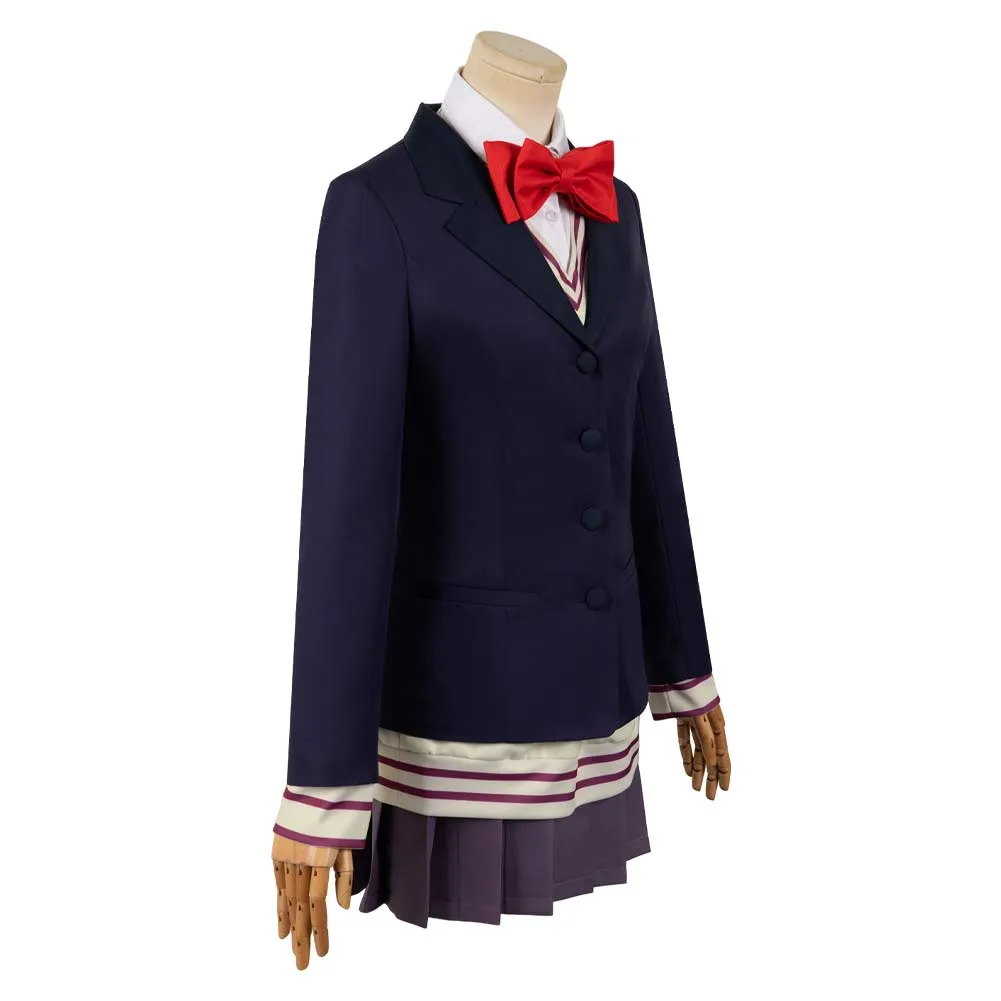 Dandadan Aira Shiratori Women Blue Uniform Dress Party Carnival Halloween Cosplay Costume