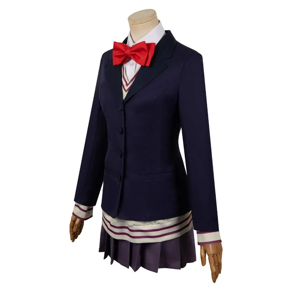 Dandadan Aira Shiratori Women Blue Uniform Dress Party Carnival Halloween Cosplay Costume