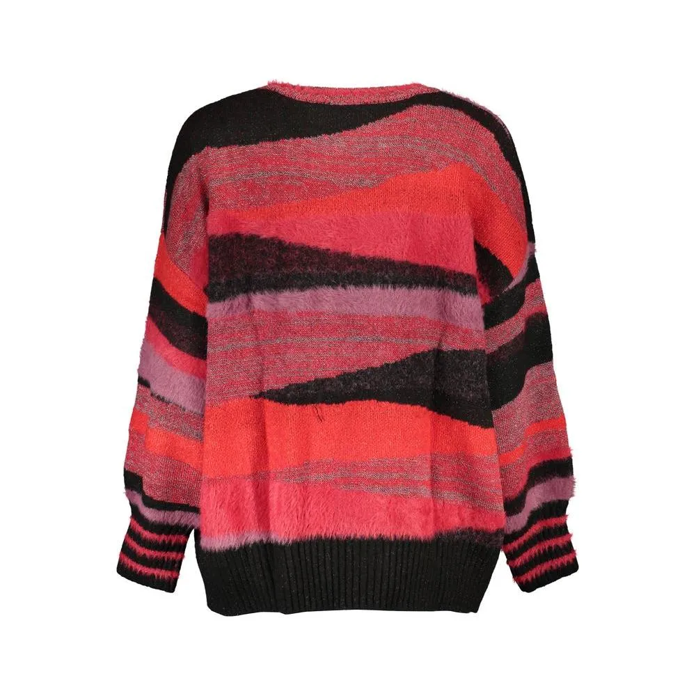 Desigual Chic Turtleneck Sweater with Contrast Details