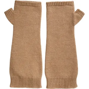 Dolce & Gabbana Brown Cashmere Knitted Finger Less Gloves