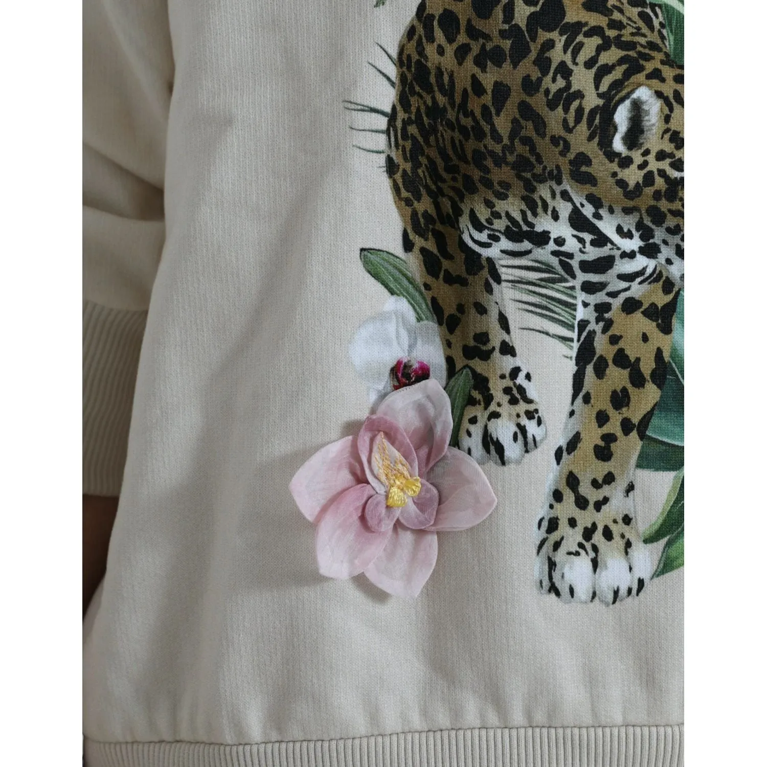 Dolce & Gabbana Elegant Jungle Print Crewneck Sweater