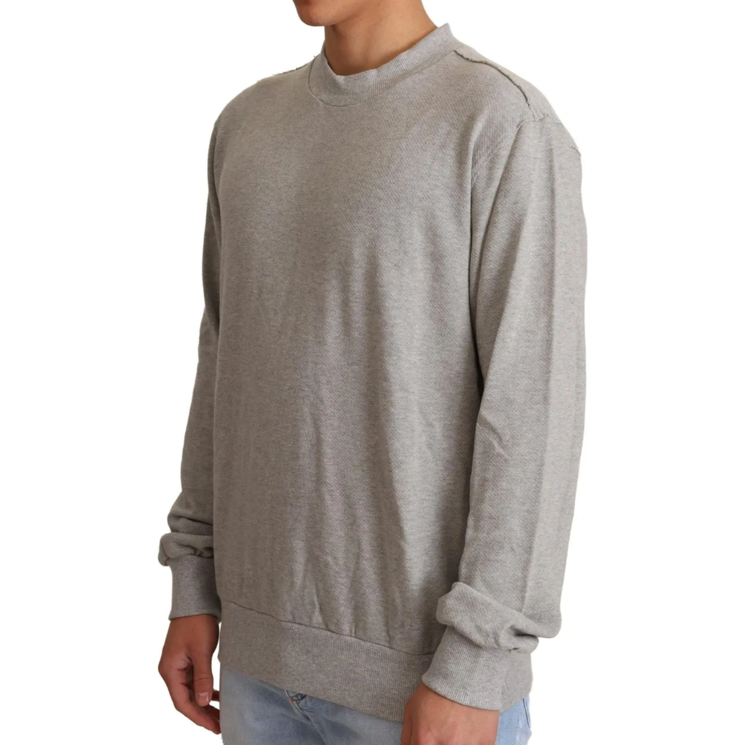 Dolce & Gabbana Sophisticated Gray Crewneck Sweater