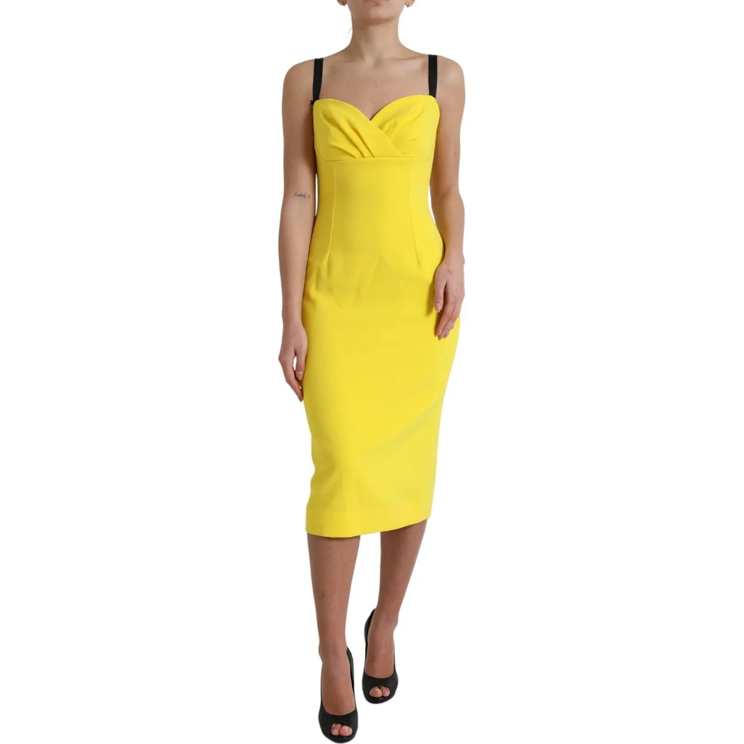 Dolce & Gabbana Sunshine Chic Sleeveless Midi Dress