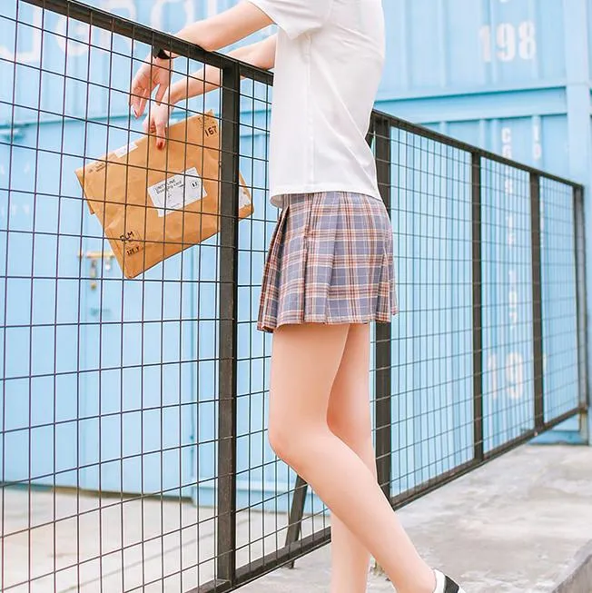 Double Color Plaid Skirt SD00628