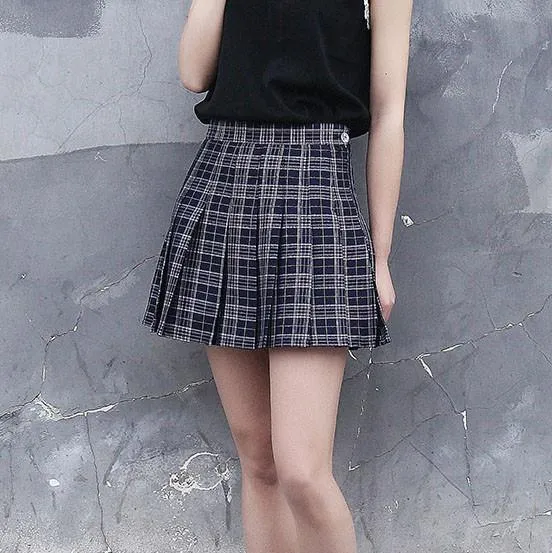 Double Color Plaid Skirt SD00628