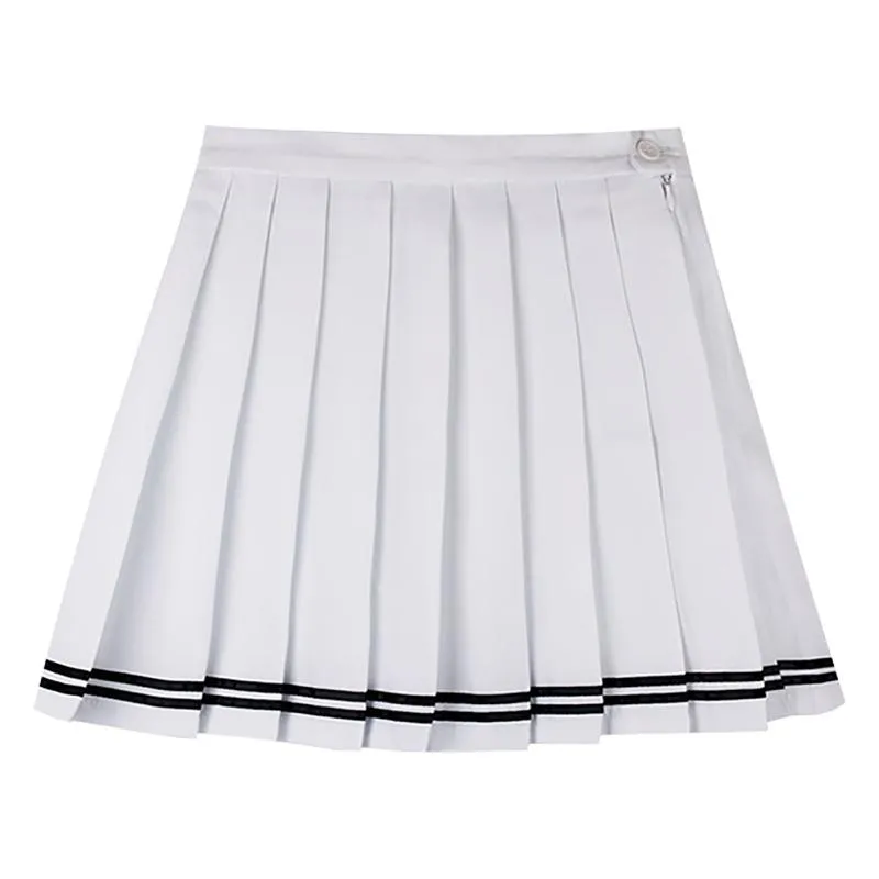 Double Striped Pleated Skirts SD01004