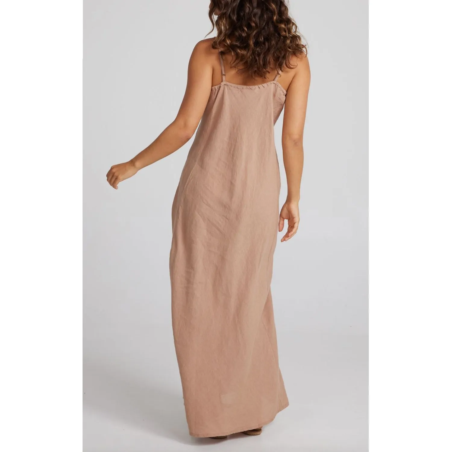 Dress Claro Maxi - Saddle Brown Linen