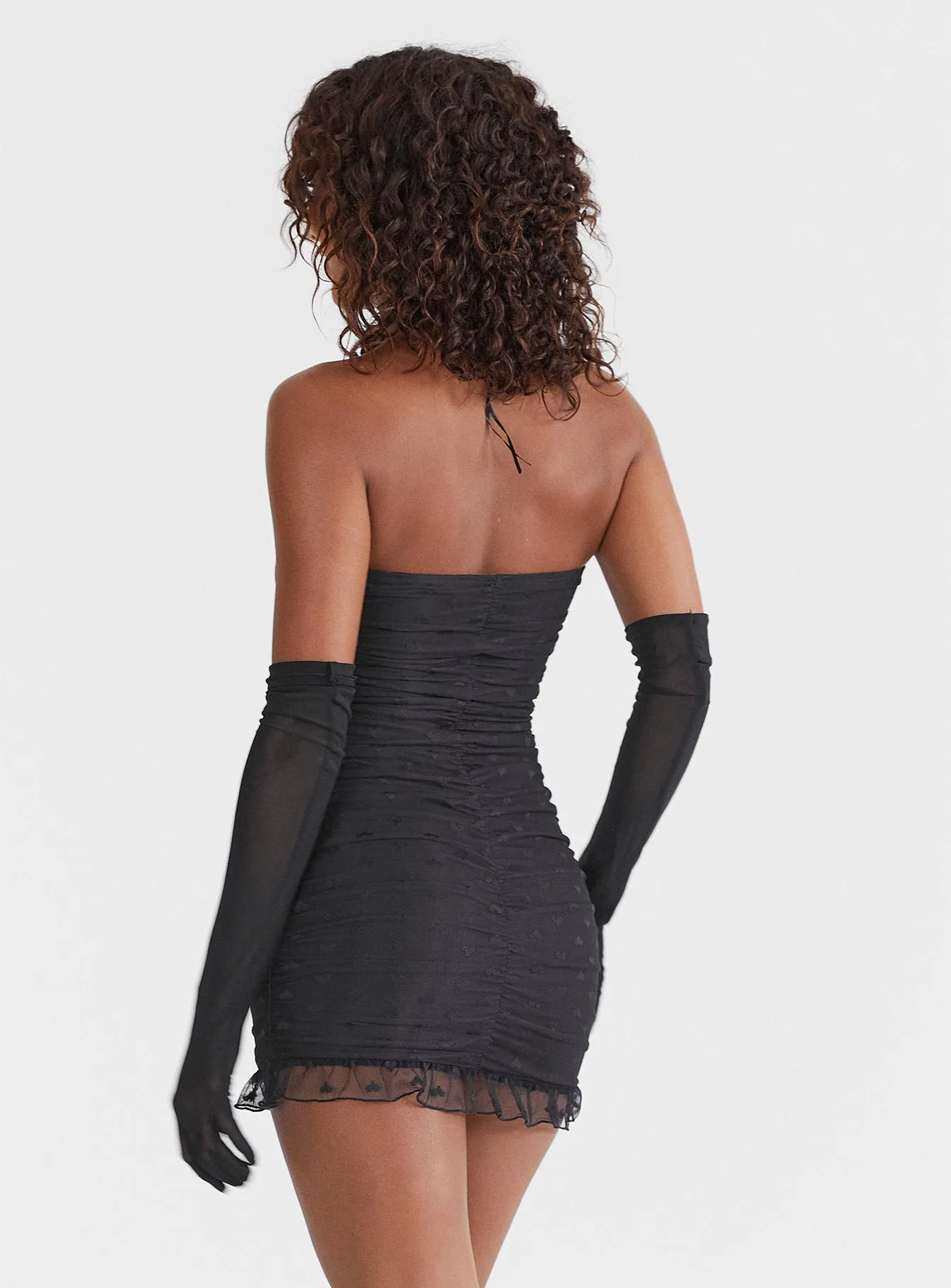 Druitt Strapless Mini Dress Black