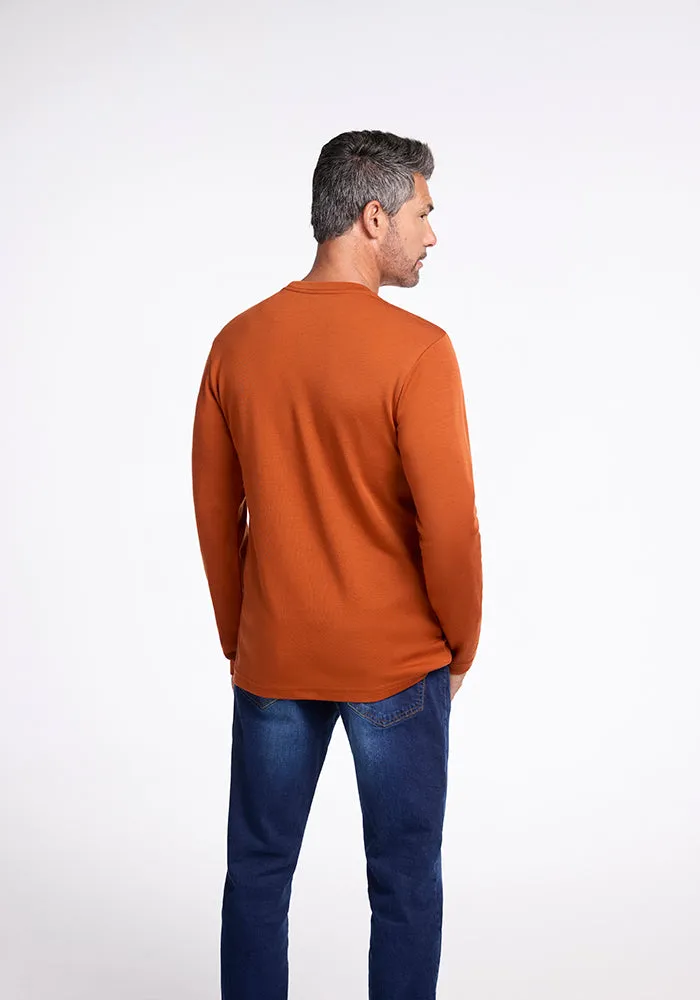 Easton Crew Neck Shirt - Cinnamon Stick