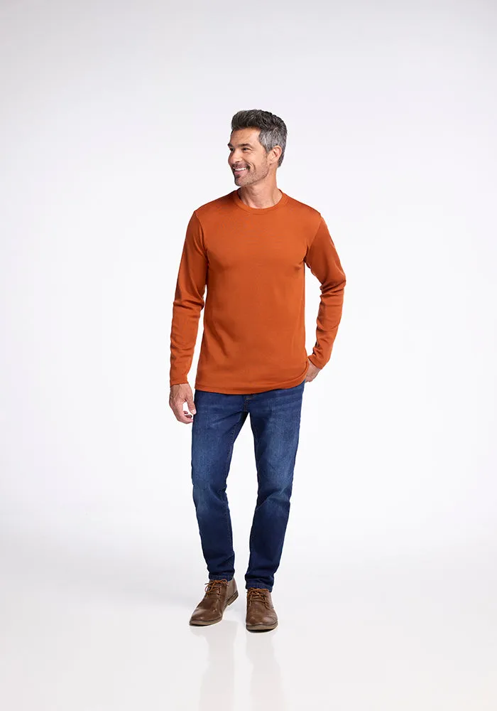 Easton Crew Neck Shirt - Cinnamon Stick