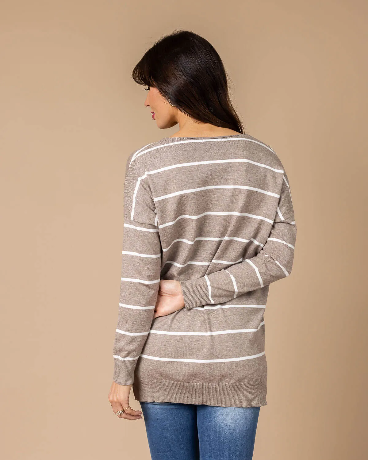 Emmy Striped Pullover Sweater | M/L - L/XL