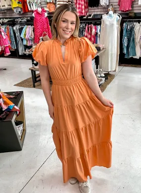 Feel The Fun Dress Orange