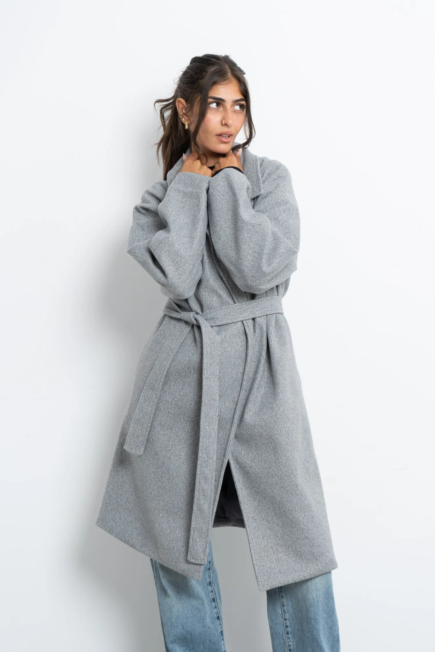 Fluffy Wool Coat - Mitcha Label