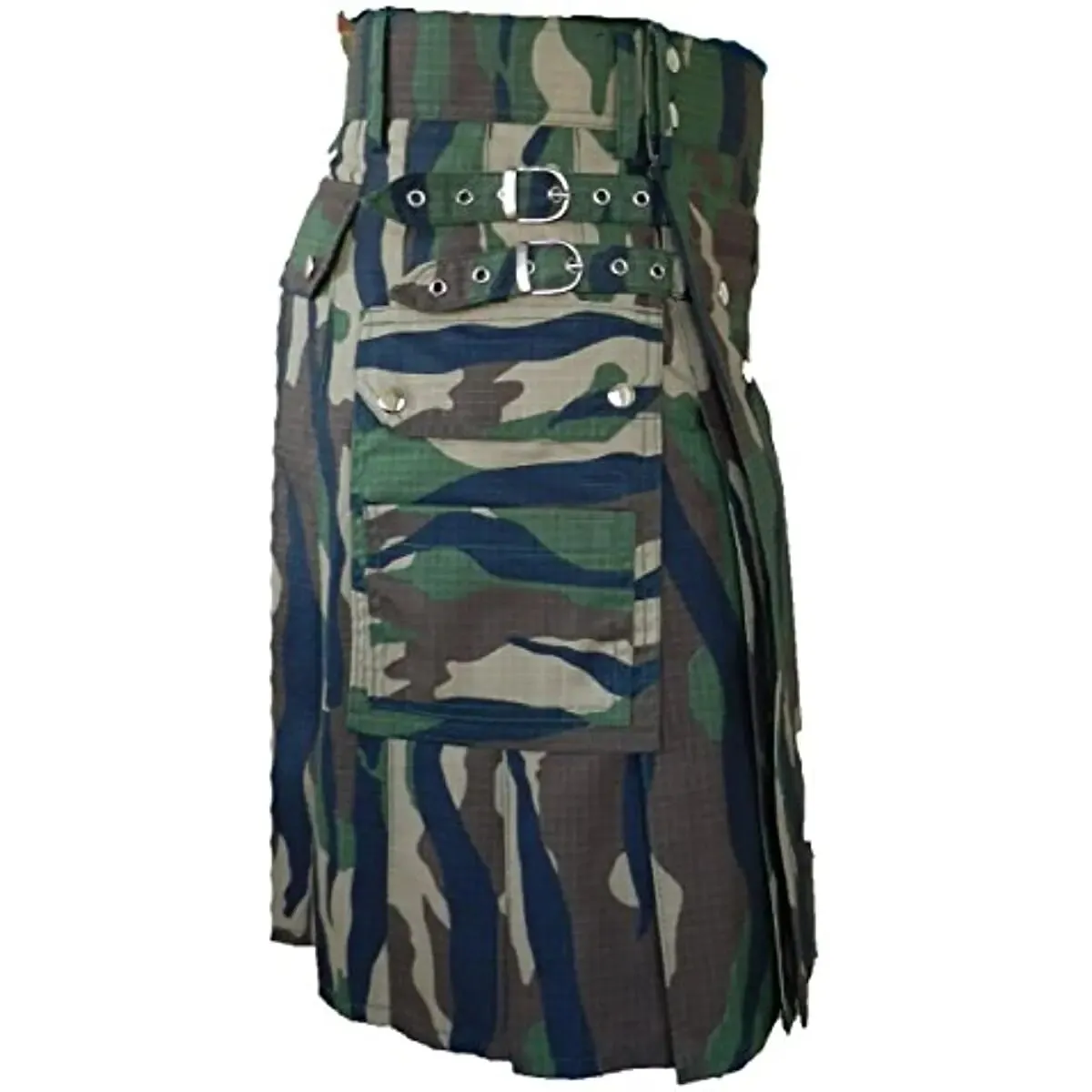 Funki Buys | Skirts | Men's Gothic Camouflage Green Utility Kilt