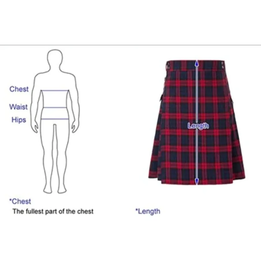 Funki Buys | Skirts | Men's Gothic Kendo Pocket Chain Link Kilts