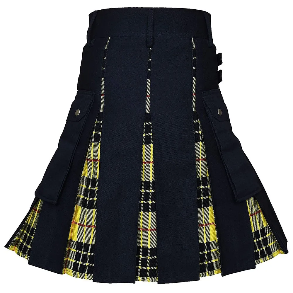 Funki Buys | Skirts | Men's Modern Gothic Punk Plaid Pleated Kilt