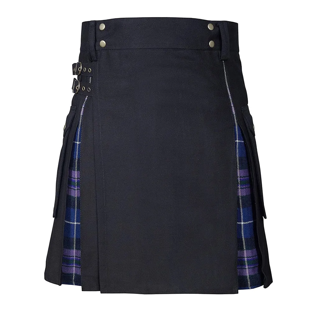 Funki Buys | Skirts | Men's Modern Gothic Punk Plaid Pleated Kilt