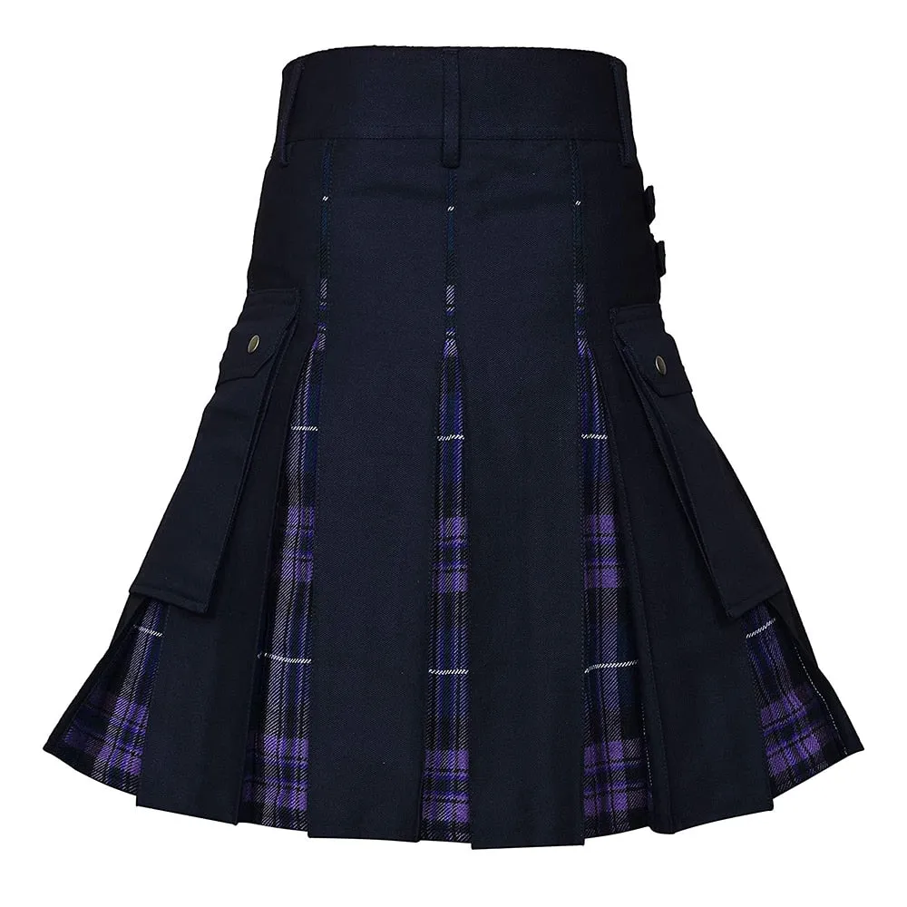 Funki Buys | Skirts | Men's Modern Gothic Punk Plaid Pleated Kilt