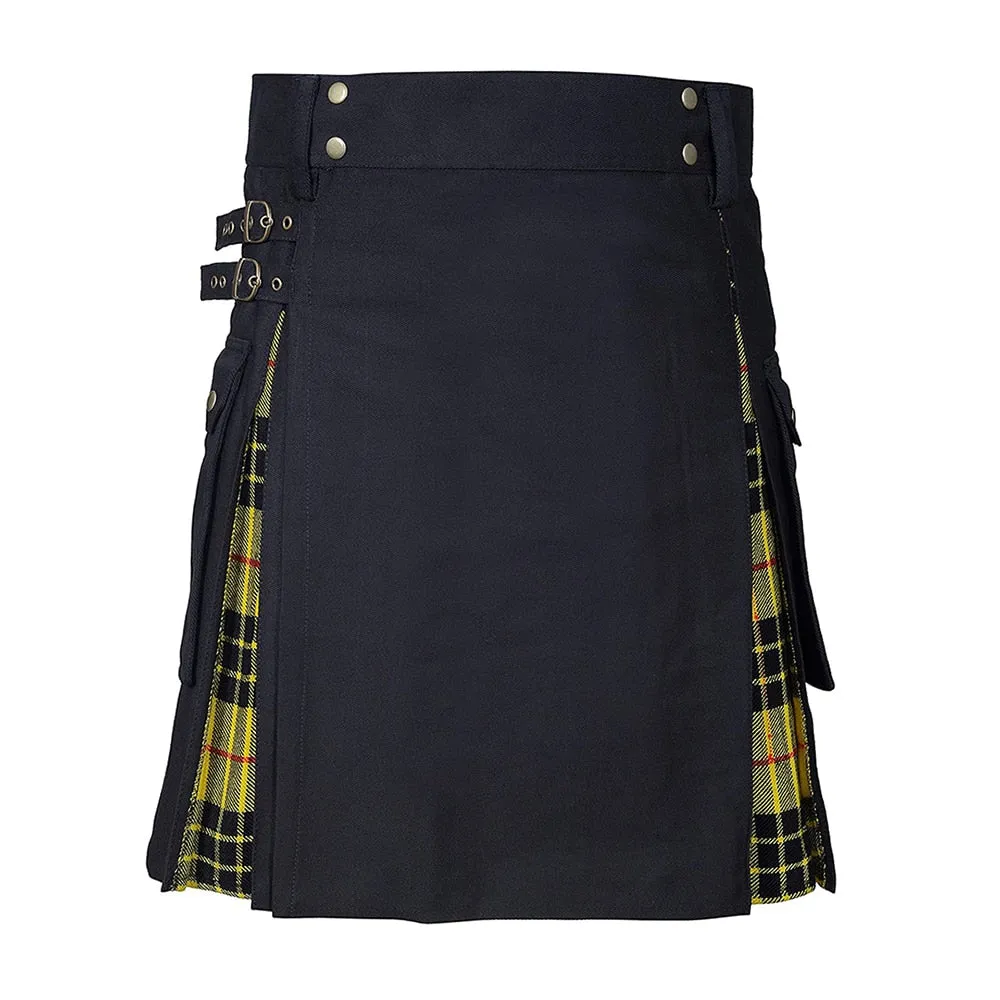 Funki Buys | Skirts | Men's Modern Gothic Punk Plaid Pleated Kilt