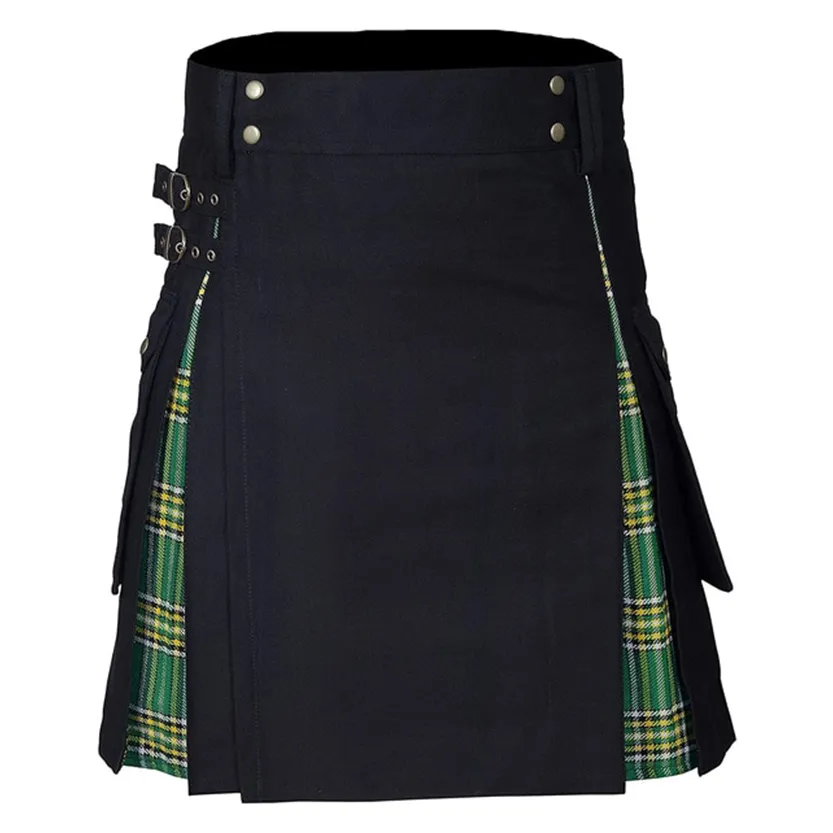 Funki Buys | Skirts | Men's Modern Gothic Punk Plaid Pleated Kilt