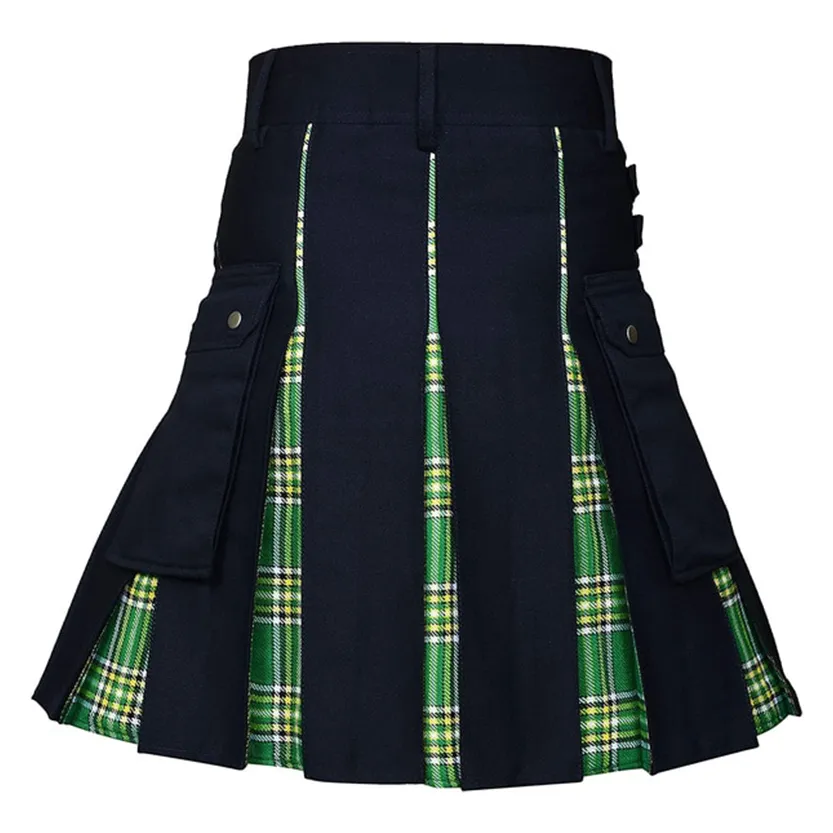 Funki Buys | Skirts | Men's Modern Gothic Punk Plaid Pleated Kilt