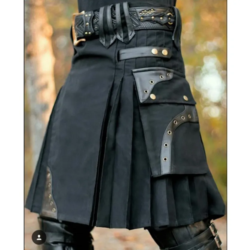 Funki Buys | Skirts | Men's Steampunk Cosplay Larp Utility Kilts