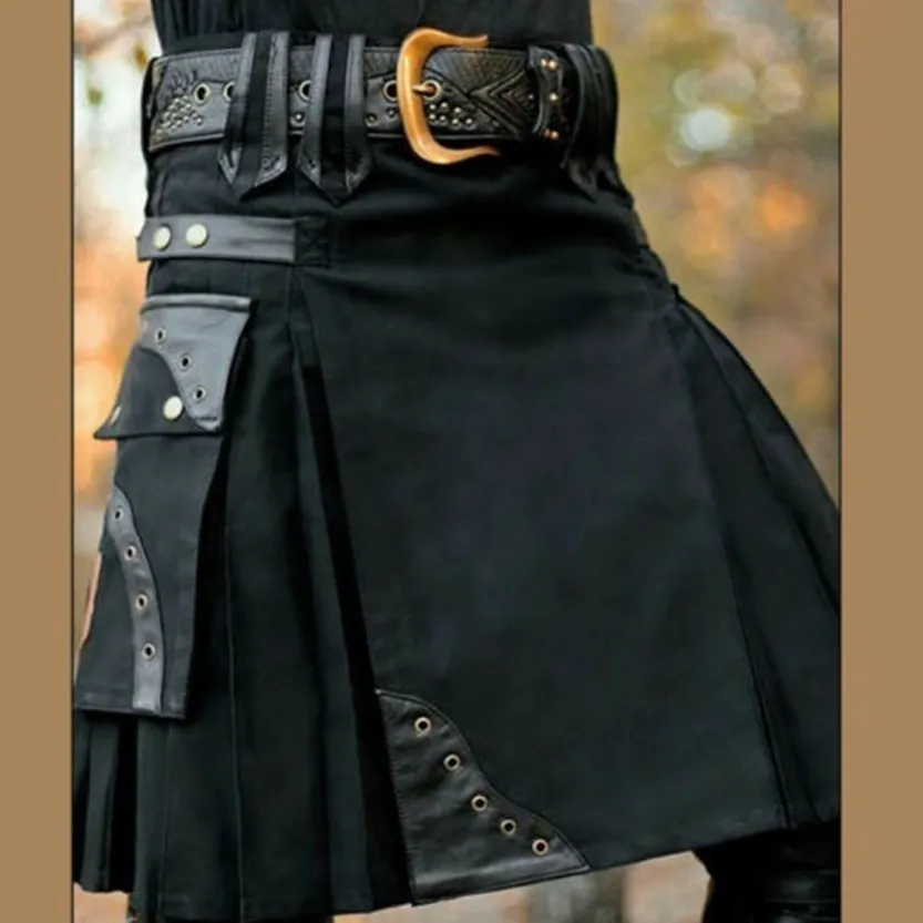 Funki Buys | Skirts | Men's Steampunk Cosplay Larp Utility Kilts