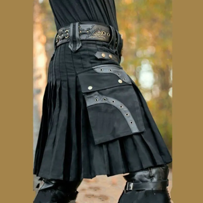 Funki Buys | Skirts | Men's Steampunk Cosplay Larp Utility Kilts