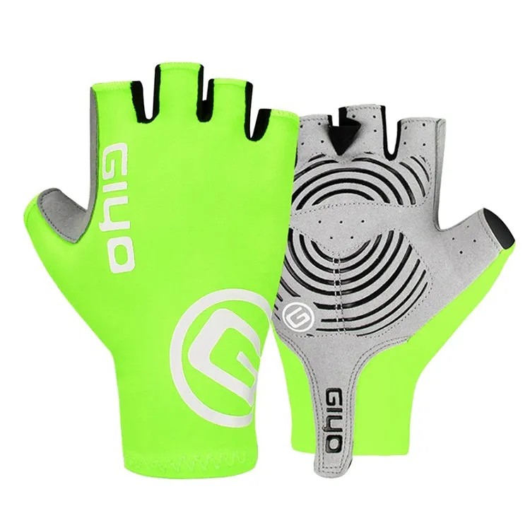 GIYO Outdoor Half-Finger Gloves Mountain Road Bike Cycling Gloves, Size: XL(Fluorescent Yellow)