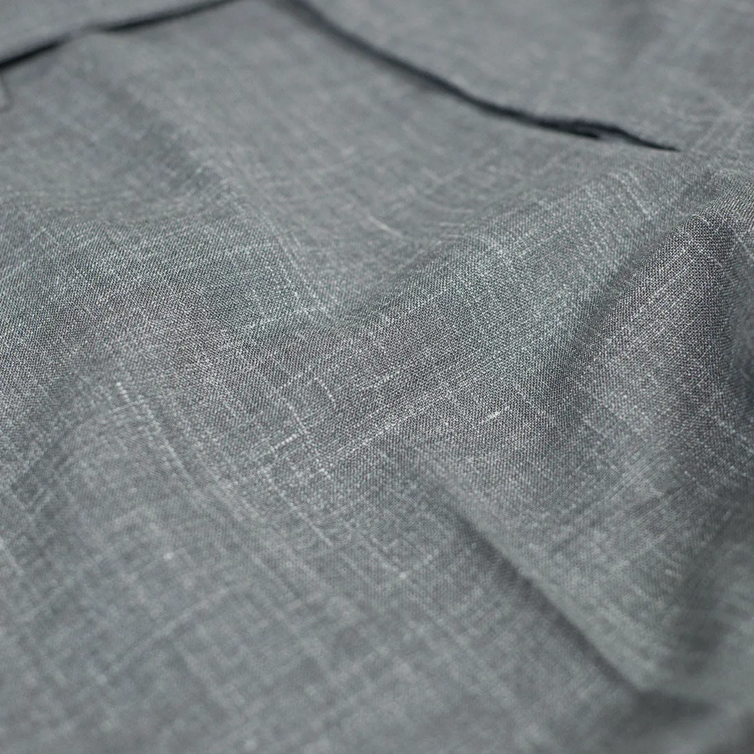 Grey wool/silk/linen trousers