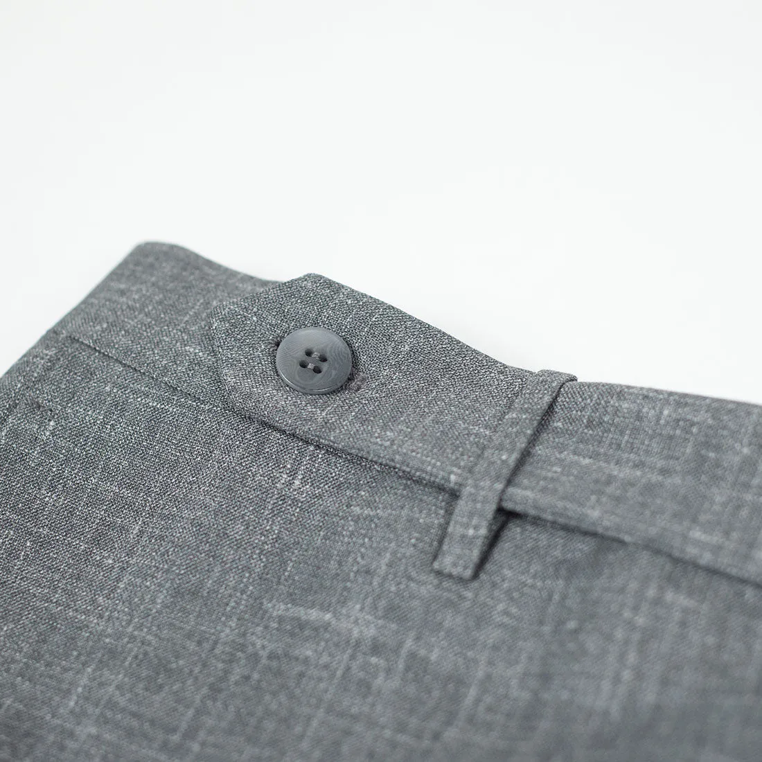 Grey wool/silk/linen trousers