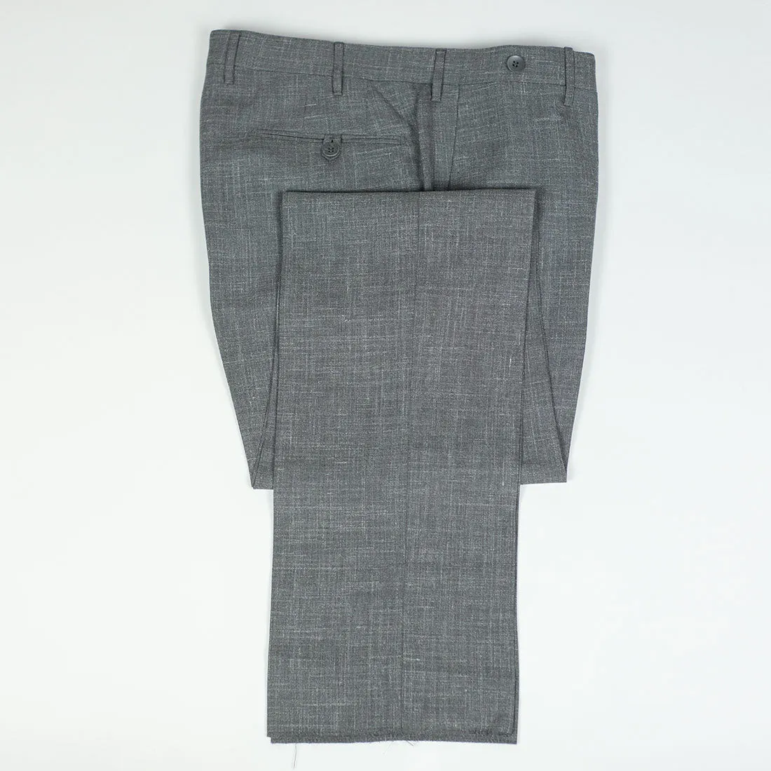 Grey wool/silk/linen trousers