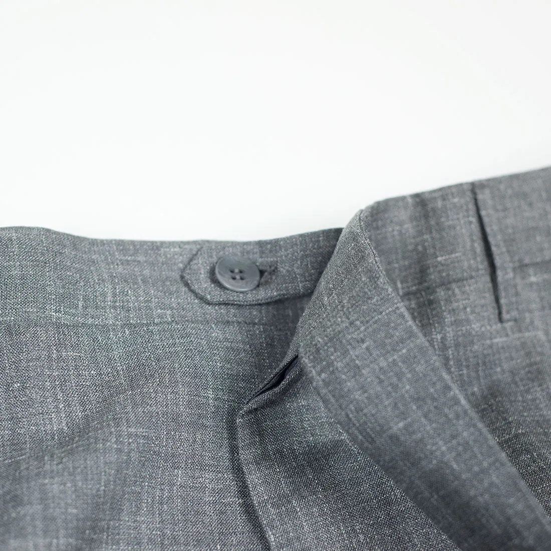 Grey wool/silk/linen trousers