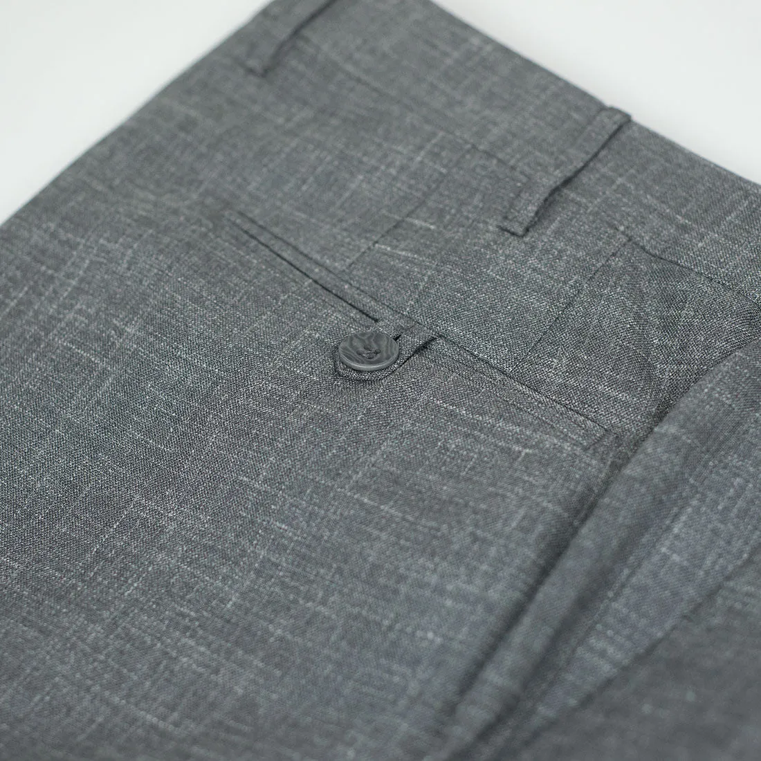 Grey wool/silk/linen trousers