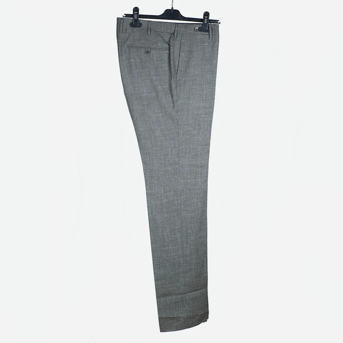 Grey wool/silk/linen trousers