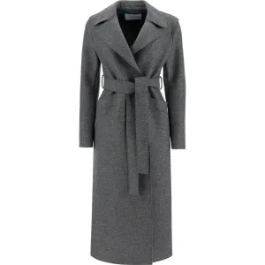 Harris Wharf London long coat in pressed wool