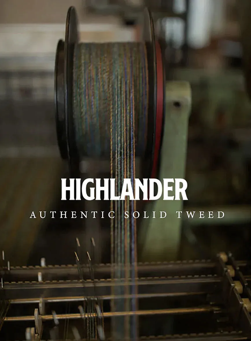 Highlander Melange Green Tweed Pea Coat