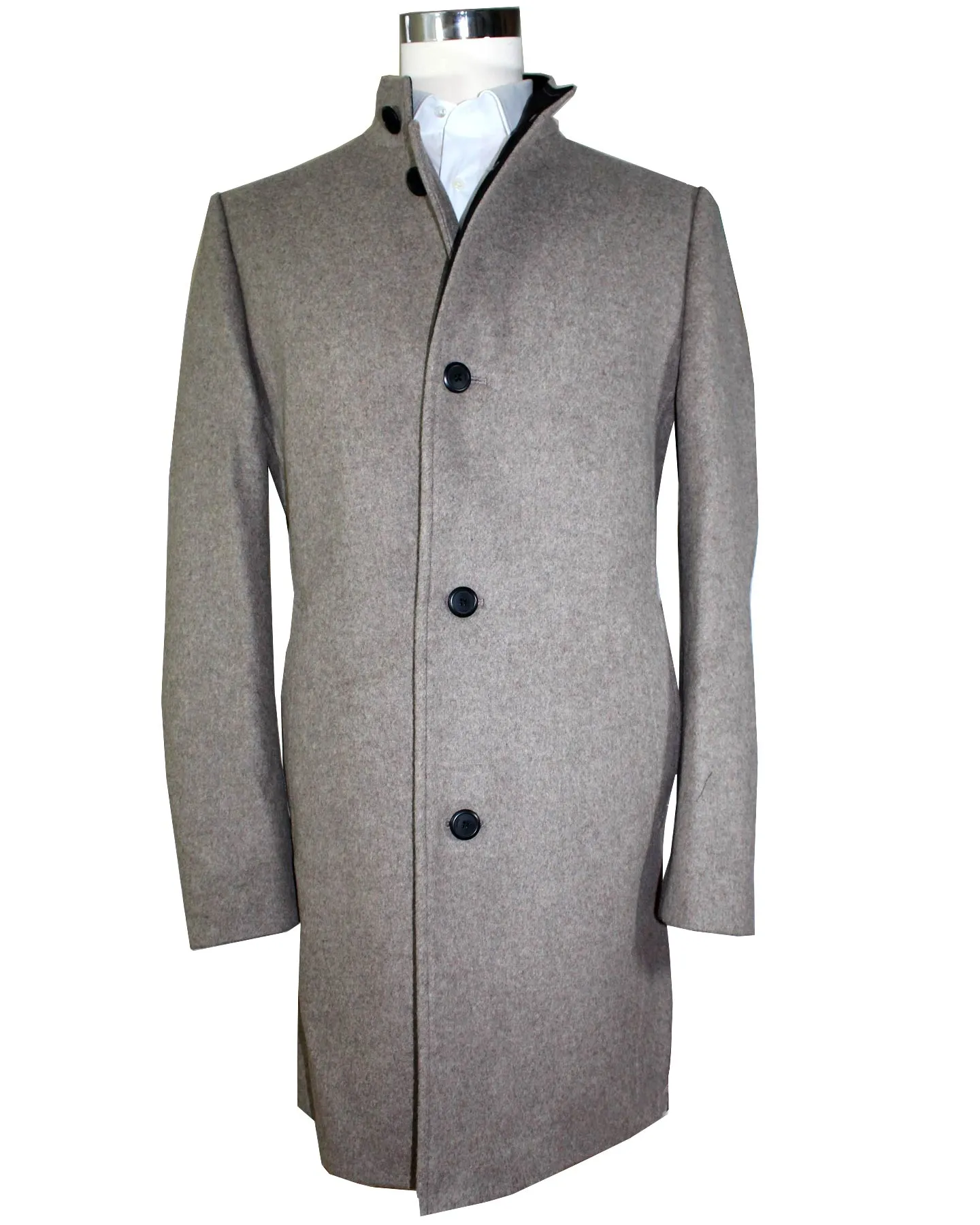 Hugo Boss Wool Coat Medium Beige Long Coat EU 52 - L