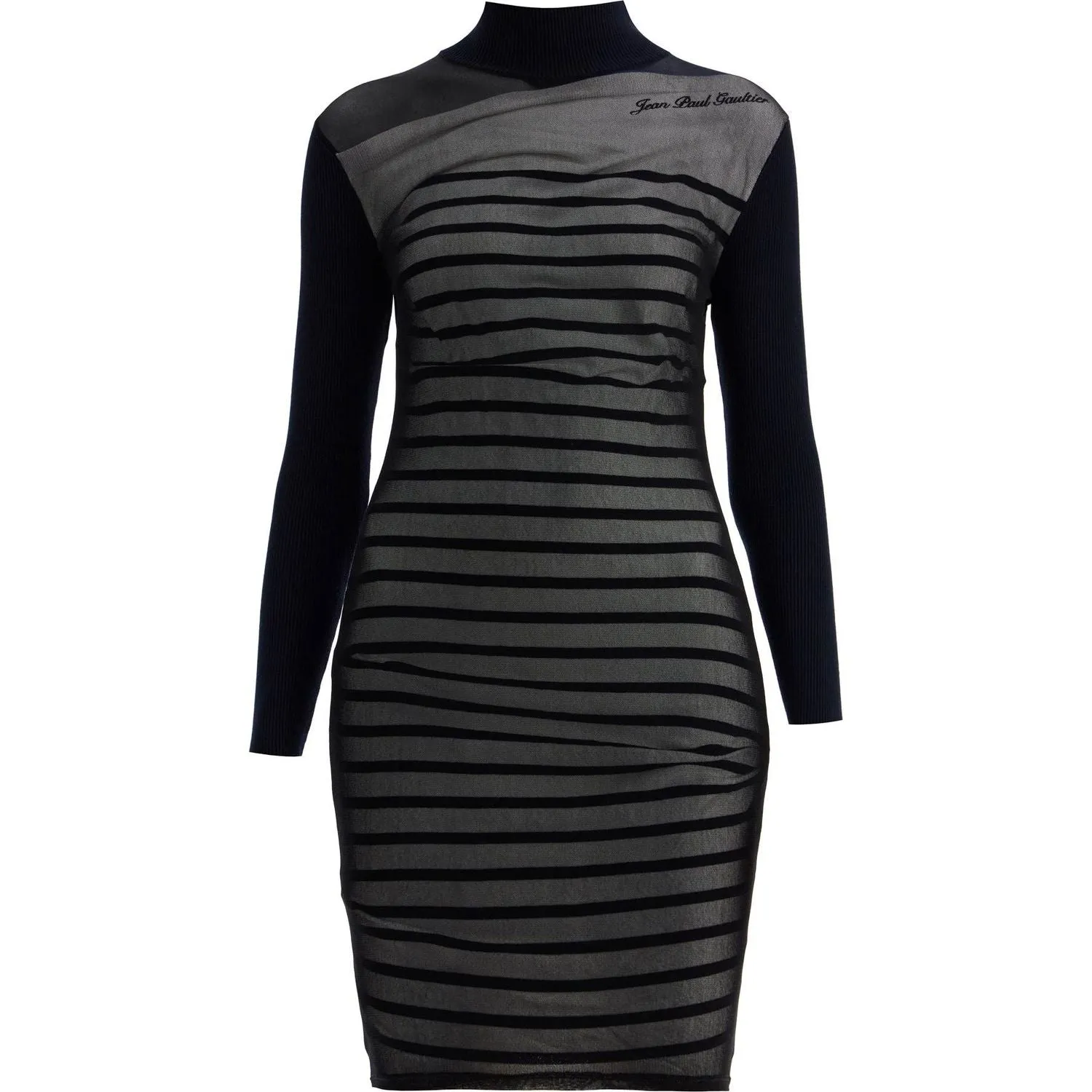 JEAN PAUL GAULTIER 'striped mini dress in two