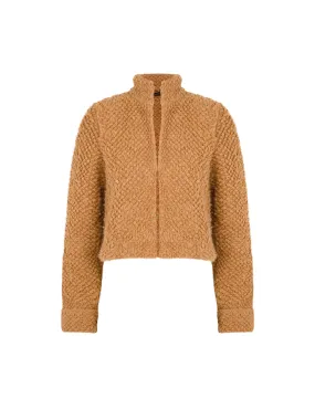 Knit Mila Short Jacket - Caramel