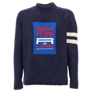 La Martina Blue Polyamide Sweater