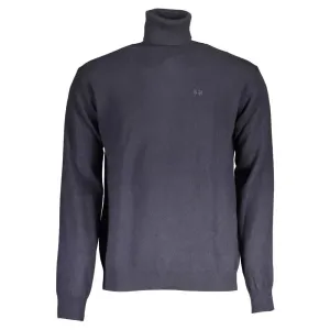 La Martina Blue Wool Mens Sweater