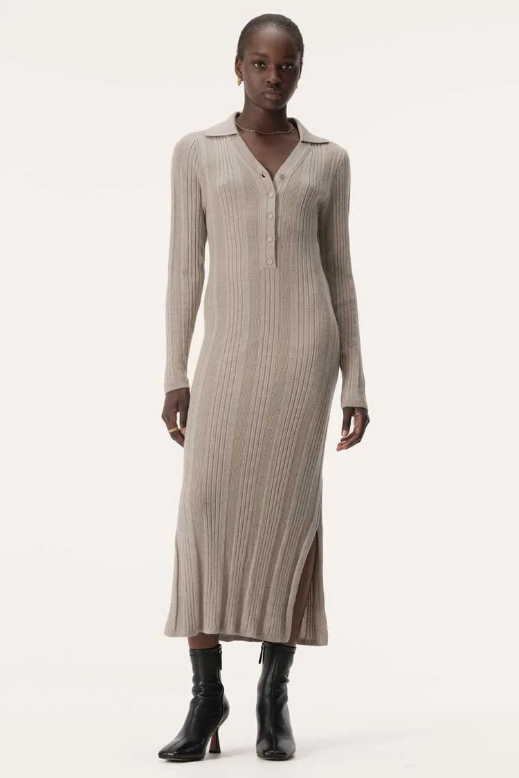 Leigh Knit Dress in Taupe | FINAL SALE