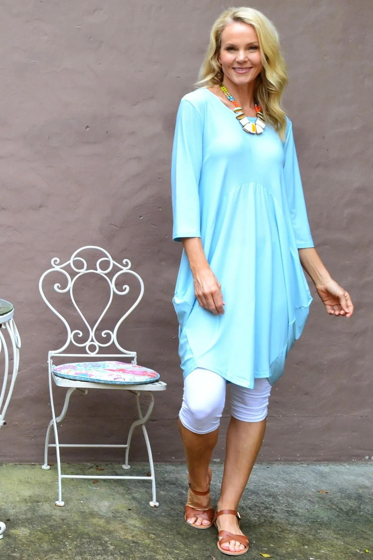 Light Blue Sophia Tunic Dress