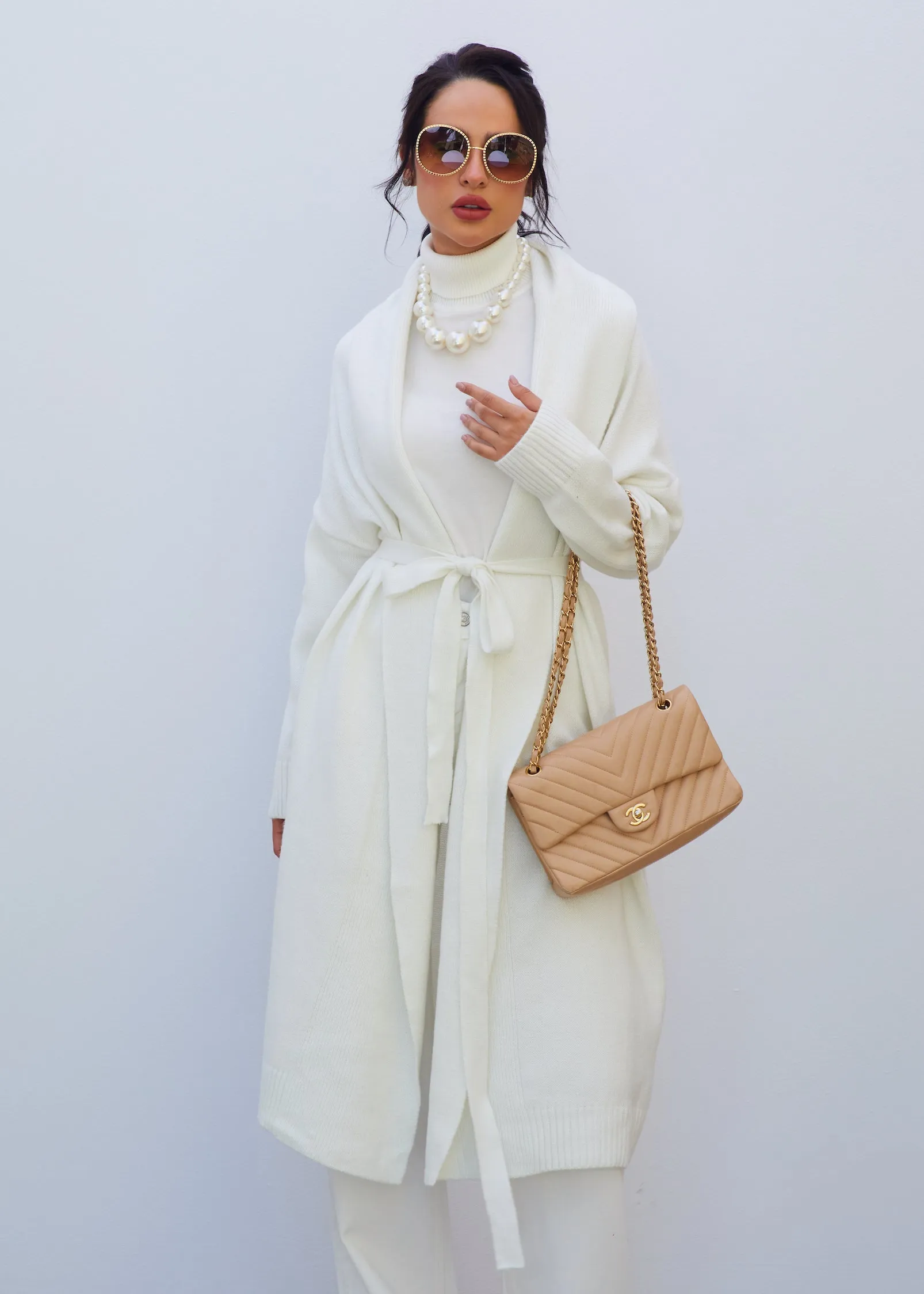 Long Knit Cardigan Coat