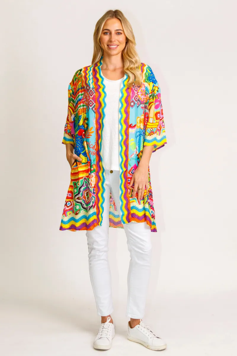 Lula Life Kirra Kimono Print