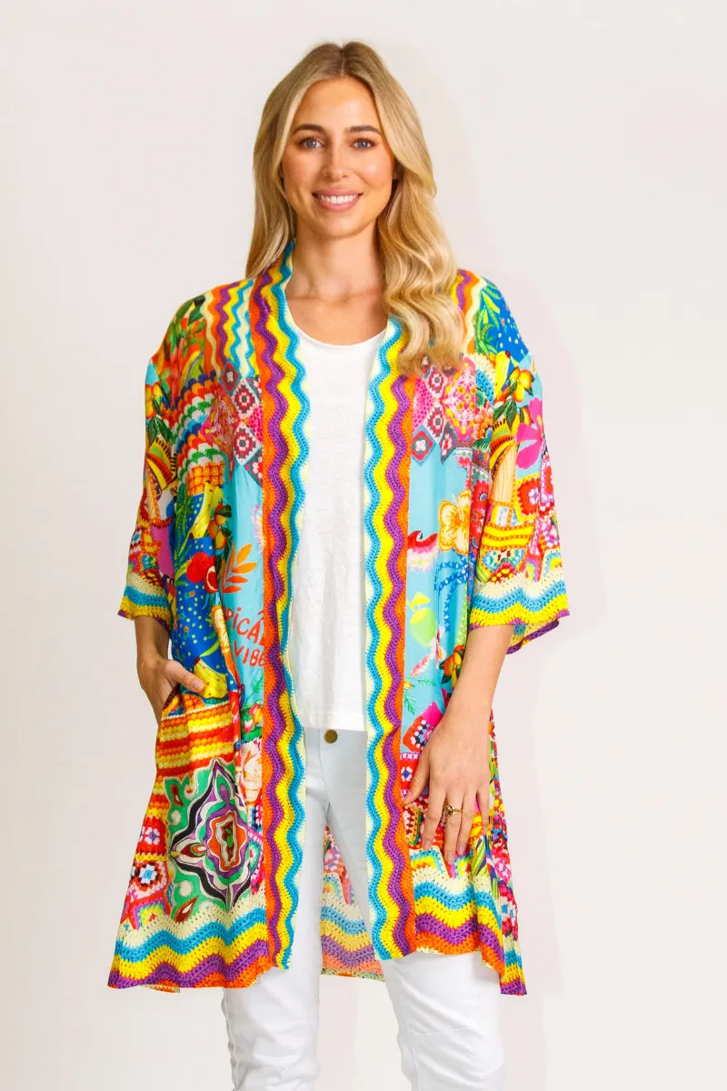 Lula Life Kirra Kimono Print