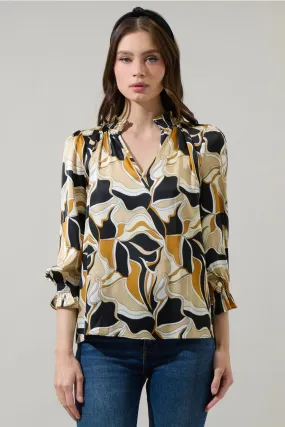 Madrone Groover Split Neck Blouse