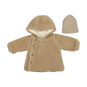 Mema Knits Beige Sherpa Jacket