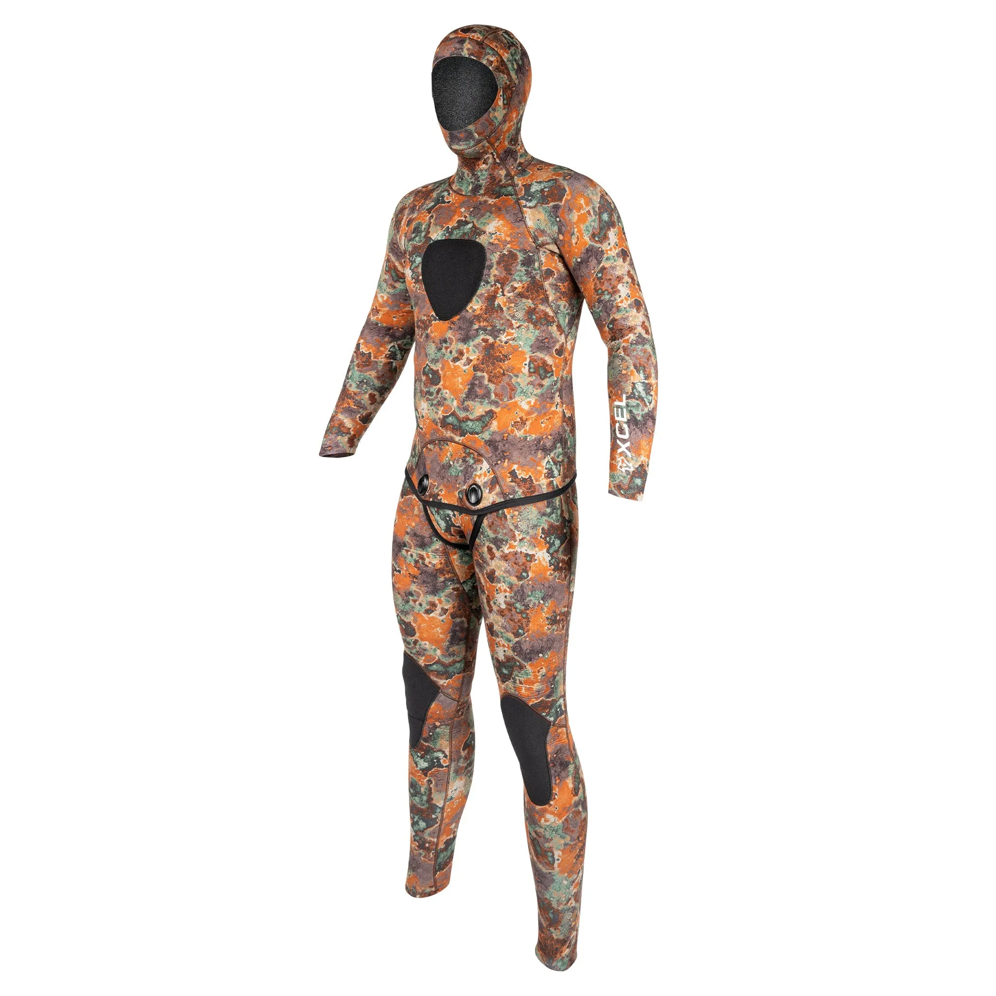 Men's Free Diver 2-Piece Set Hooded Full Wetsuit 5mm